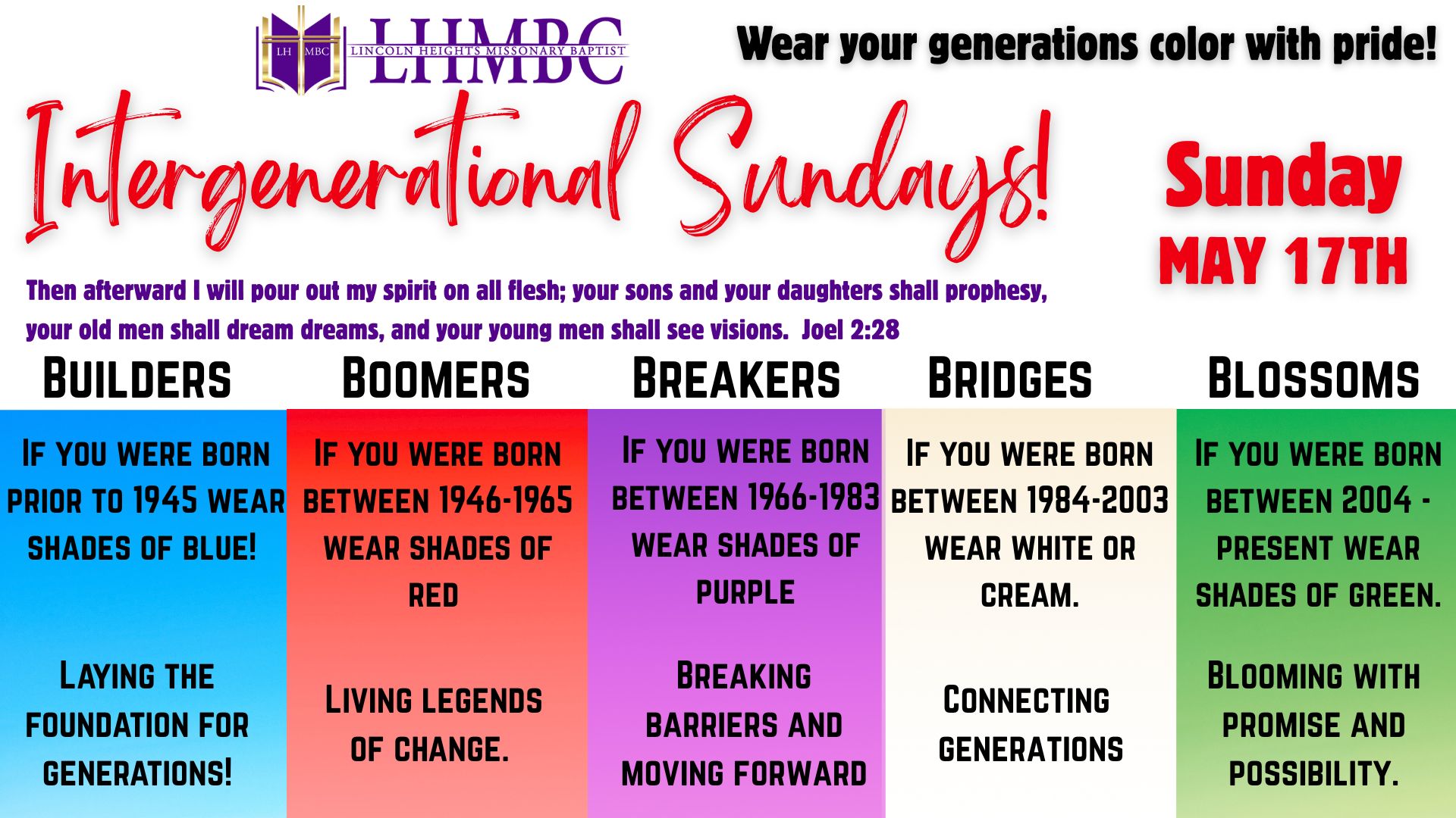 intergenerational Sunday